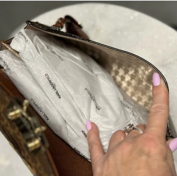 NWT Karl Lagerfeld crossbody shoulder bag - Picture 8 of 15